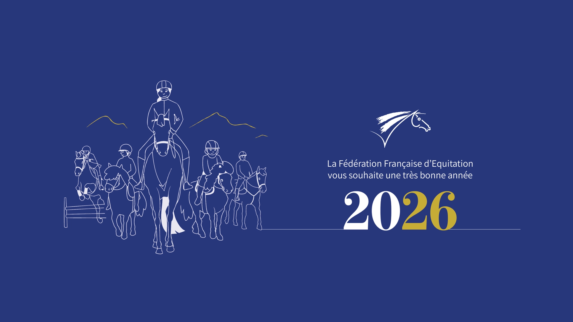 Meilleurs vœux 2026 de la Fédération Française d'Équitation
