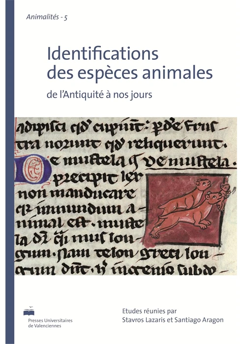 Couverture du livre Identifications des espèces animales de Stavros Lazaris