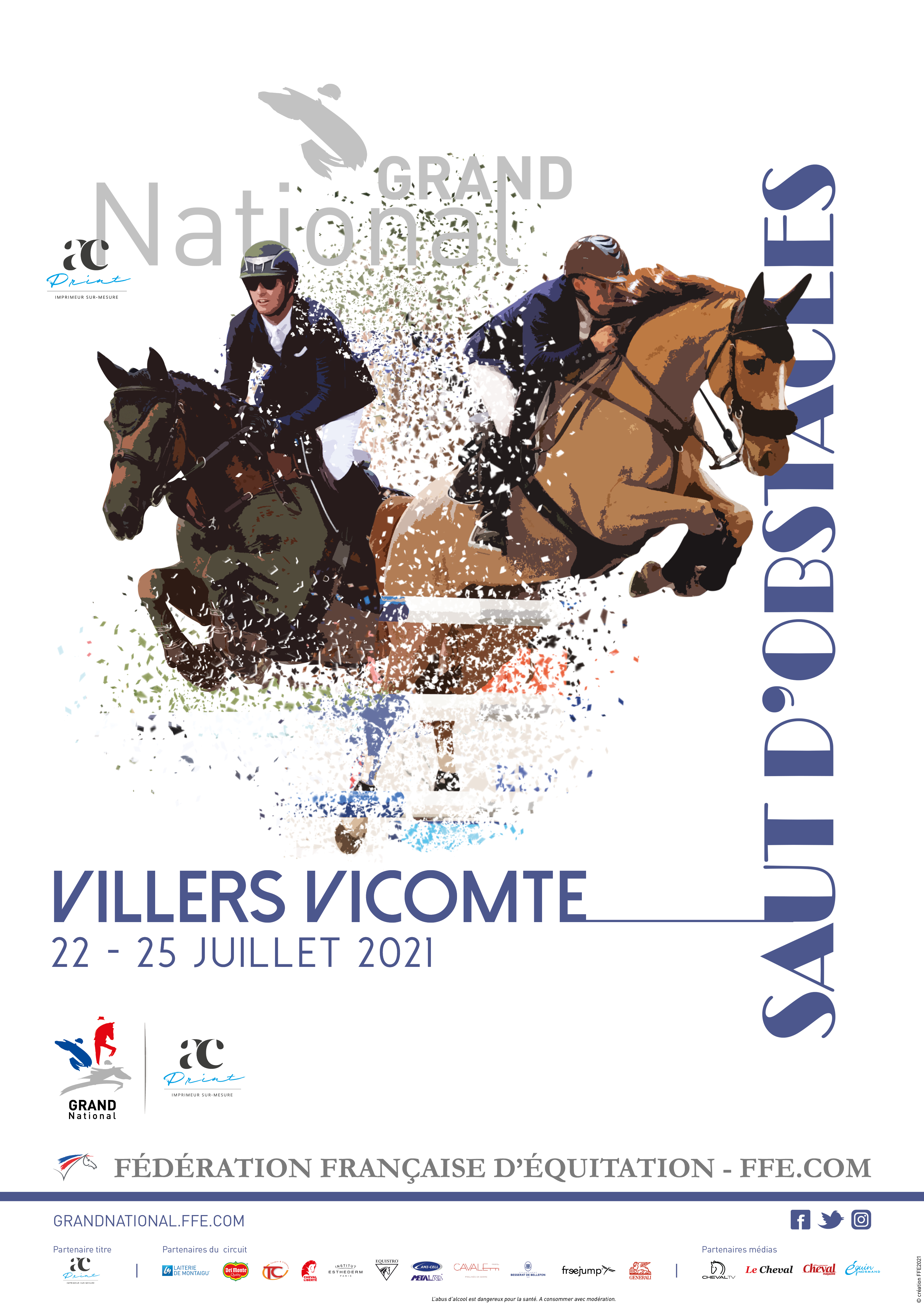 7e étape du circuit Grand National FFE - AC Print de saut d'obstacles à ...