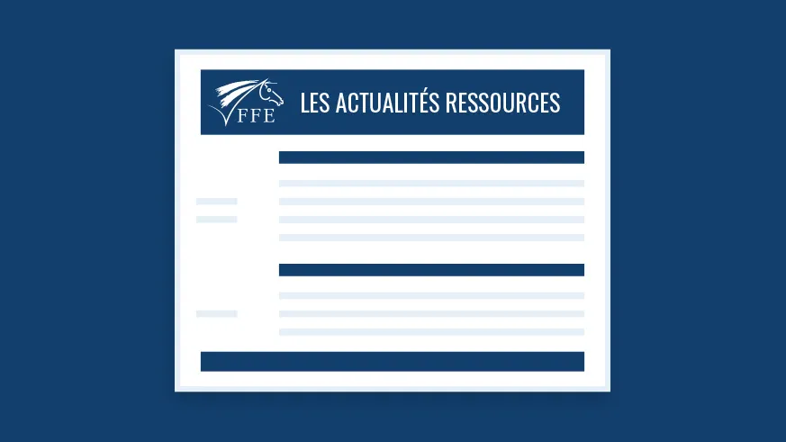 Les actualités ressources - crédit ffe