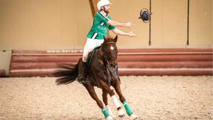 Horse-ball étape coupe de France Parc équestre fédéral crédit Comm'on by Tiffou
