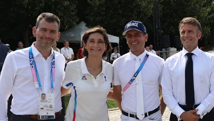Jeux olympiques 2024 Frédéric Bouix et Amélie Oudea Castera