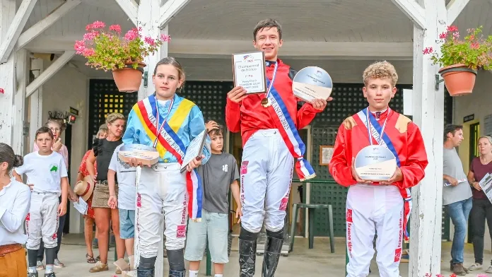 Les podiums des championnats Élite de course de galop à poney