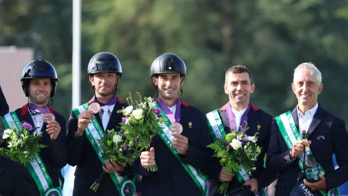 Podium championnat d'Europe concours complet 2025