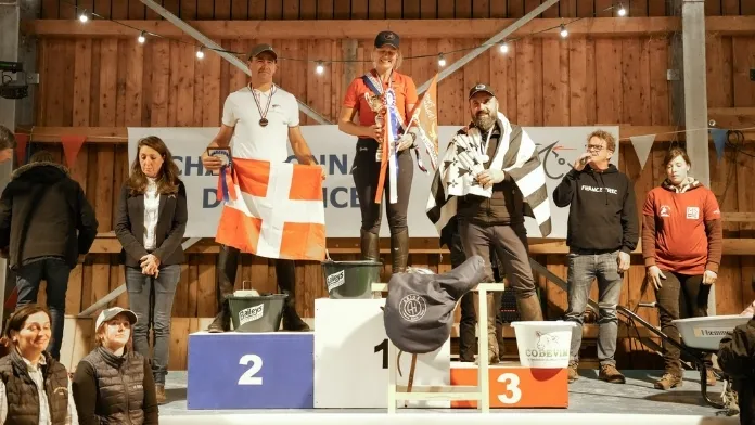 Championnat de France Amateur TREC podium crédit Margot Clemente
