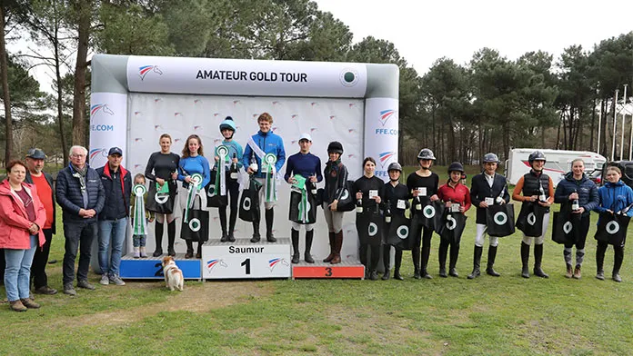 Podium de l'étape de Saumur AGT FFE - Forestier 2026
