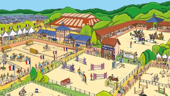 Illustration Parc équestre fédéral Pompinette